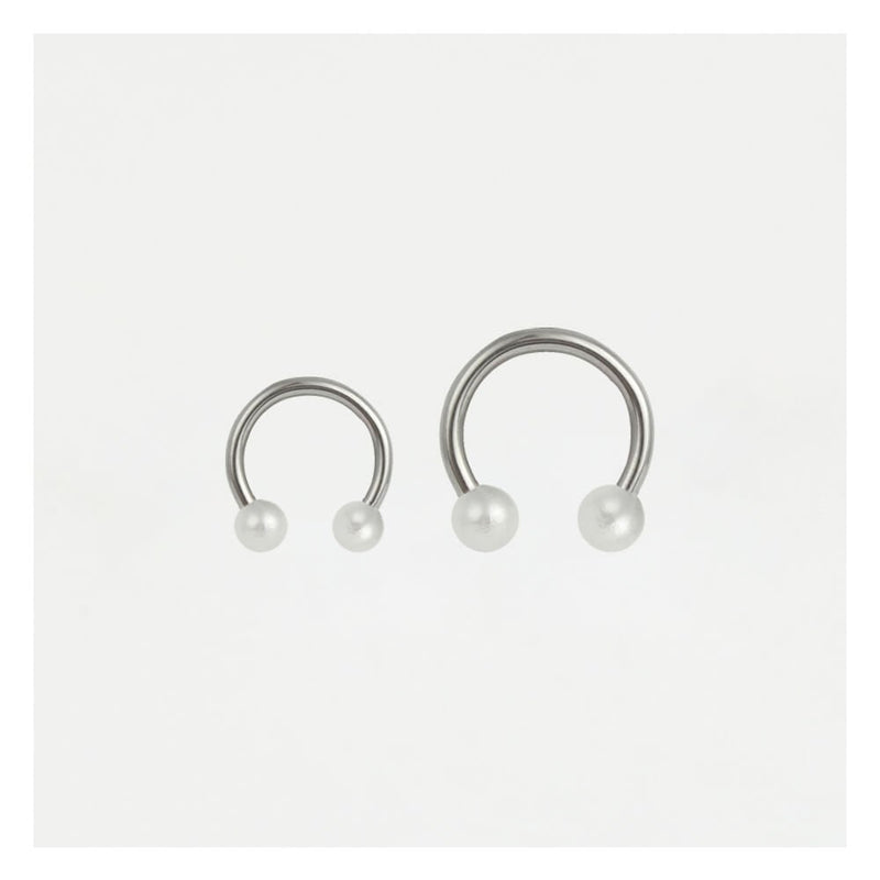PEARL 316L SURGICAL STEEL HORSESHOE