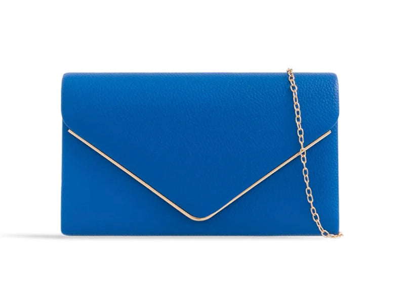 FAUX LEATHER CLUTCH BAG