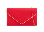 FAUX LEATHER CLUTCH BAG