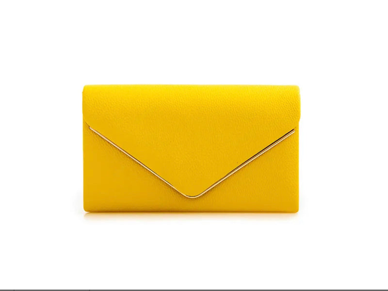 FAUX LEATHER CLUTCH BAG