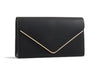 FAUX LEATHER CLUTCH BAG