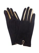 black suede gloves 