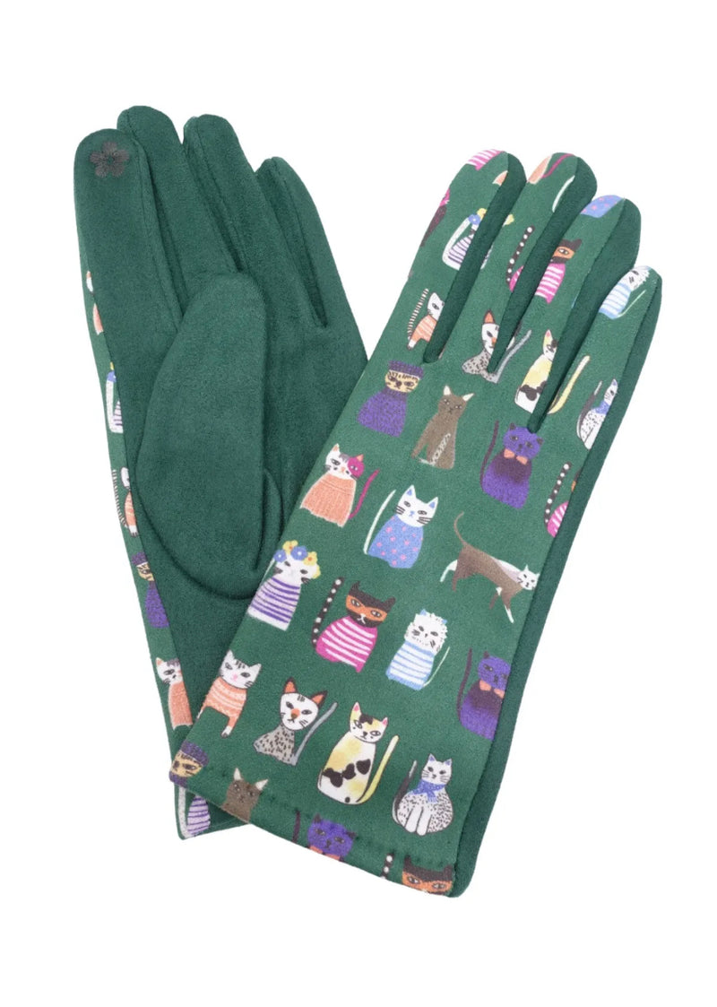 cat pattern gloves 