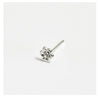 CRYSTAL FLOWER SILVER NOSE STUD