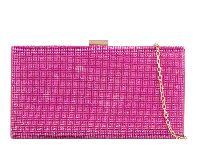 CRYSTAL HARD COMPACT EVENING CLUTCH BAG EB642