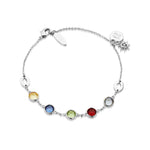 NEWBRIDGE AMY COLLECTION SILVER COLOURED STONE BRACELET BL014