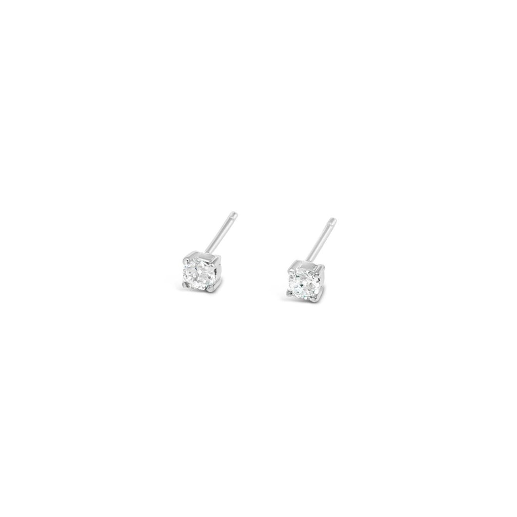 ABSOLUTE KIDS TEENAGERS SILVER CRYSTAL STONE STUD EARRINGS