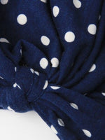 SET OF THREE POLKA DOT PRINT KIDS TURBANS