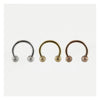 SANDBLAST 316L SURGICAL STEEL HORSESHOE
