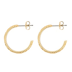 NEWBRIDGE AMY COLLECTION GOLD PLATED HOOP EARRINGS E026