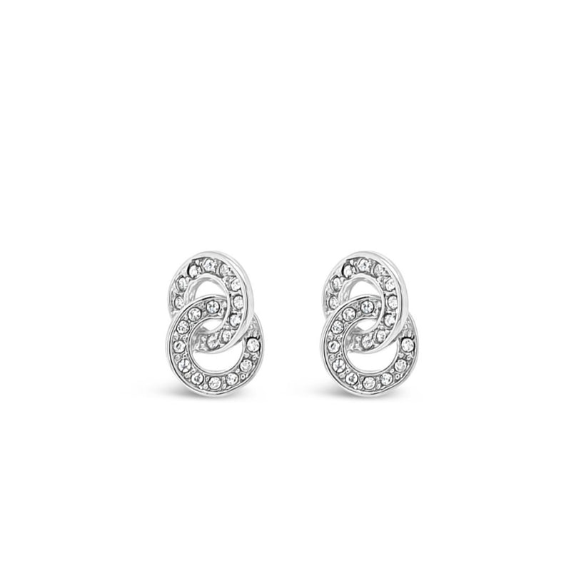 ABSOLUTE SILVER MINI CIRCLES STUD EARRINGS E2076SL