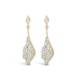 ABSOLUTE LARGE CRYSTAL ANGLE EARRINGS E2110