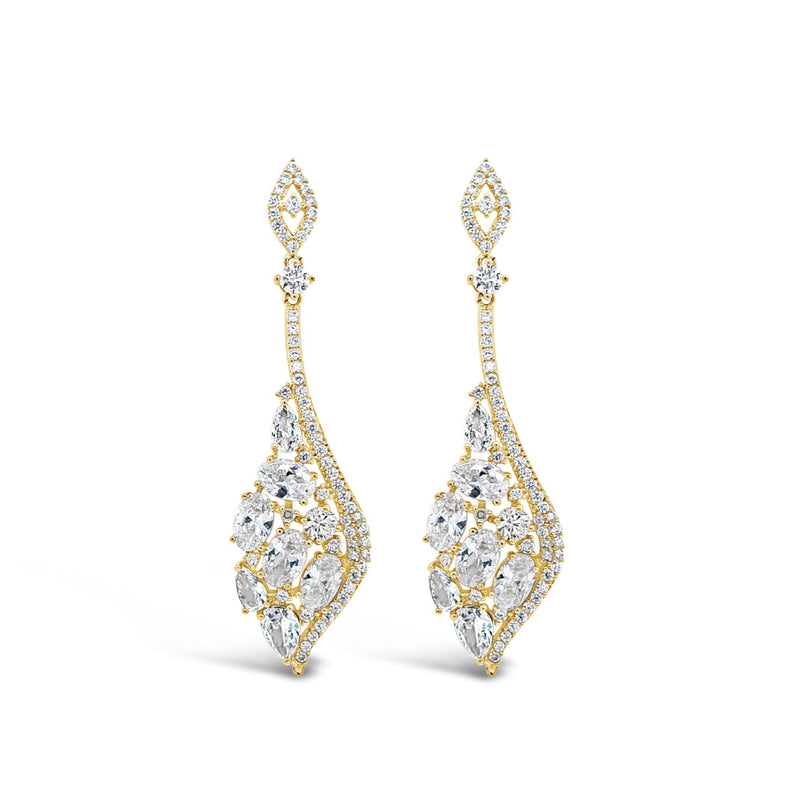 ABSOLUTE LARGE CRYSTAL ANGLE EARRINGS E2110