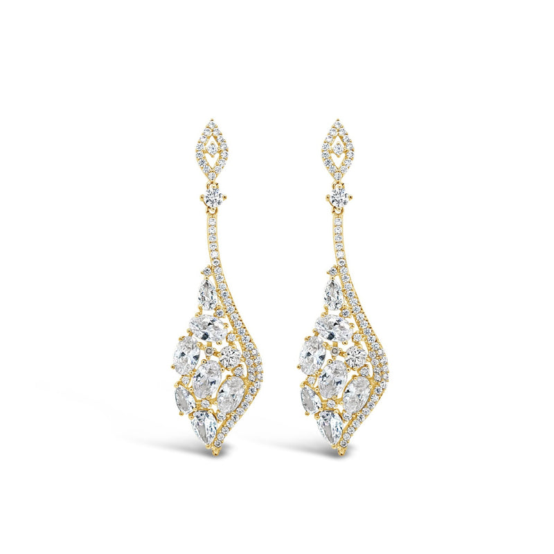 ABSOLUTE LARGE CRYSTAL ANGLE EARRINGS E2110