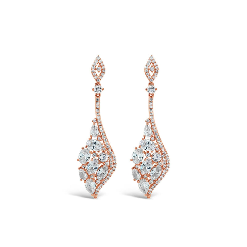 ABSOLUTE LARGE CRYSTAL ANGLE EARRINGS E2110