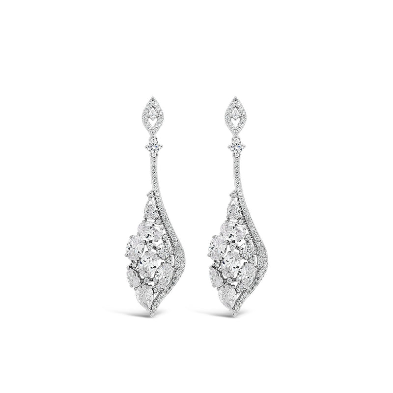 ABSOLUTE LARGE CRYSTAL ANGLE EARRINGS E2110