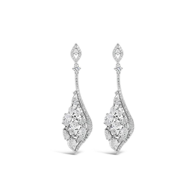 ABSOLUTE LARGE CRYSTAL ANGLE EARRINGS E2110