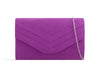 THE PERFECT SUEDETTE  CLUTCH BAG