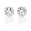NEWBRIDGE SILVER FLOWER EARRING WITH CLEAR STONES ER1831C