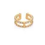NEWBRIDGE EAR CUFF CLEAR STONES ER2804