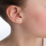 NEWBRIDGE CHILDRENS CLEAR STONE STUD EARRING ER1106