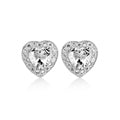 NEWBRIDGE CLEAR STONE HEART EARRING ER1240