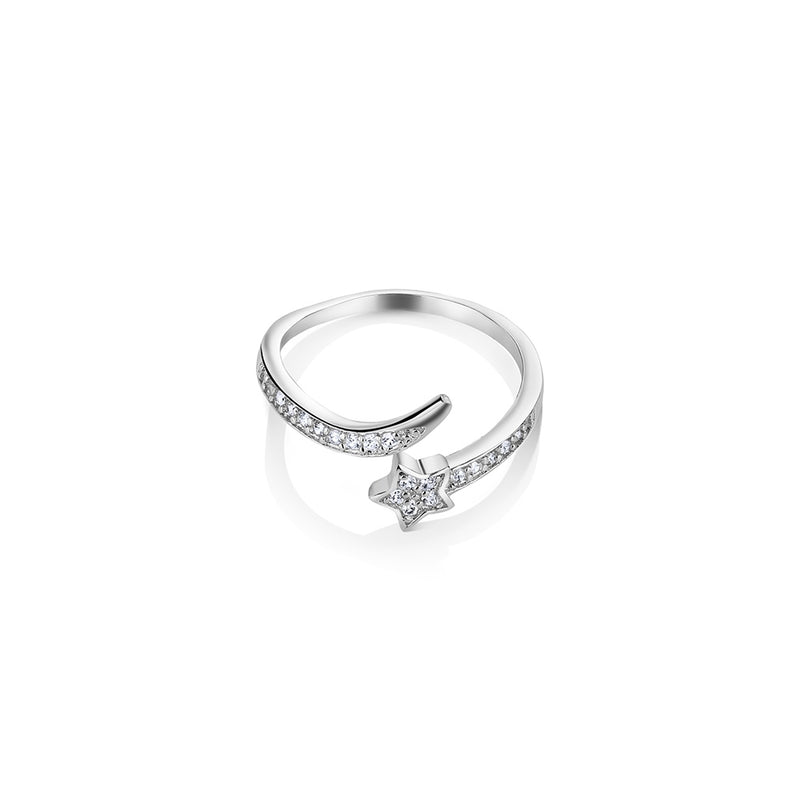 NEWBRIDGE SILVER 3 STAR ADJUSTABLE RING R1981