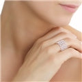 NEWBRIDGE SILVER ADJUSTABLE LACE RING R2327SR