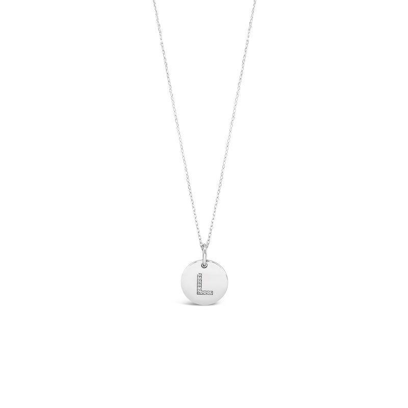 ABSOLUTE STERLING SILVER INITIAL PENDANTS