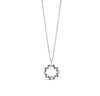 ABSOLUTE STERLING SILVER "CIRCLE" RAINBOW CRYSTAL PENDANT  SP169RB
