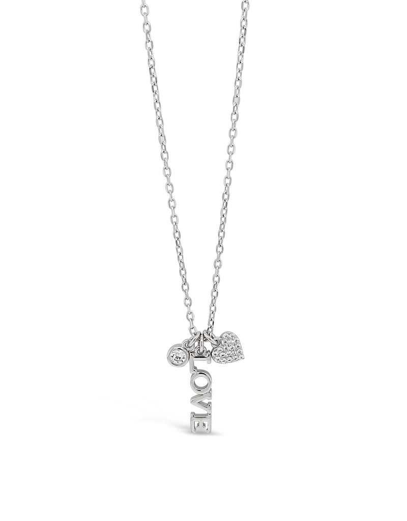ABSOLUTE STERLING SILVER "LOVE" CHARM PENDANT  SP172SL