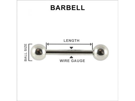 316L SURGICAL STEEL EYEBROW BAR