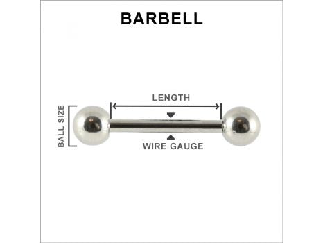 316L SURGICAL STEEL TONGUE BAR