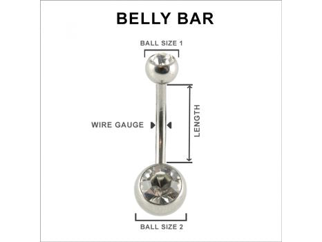 DRAGONFLY BELLYBAR SURGICAL STEEL