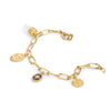 NEWBRIDGE AMY COLLECTION GOLD PLATED OPALITE CHARM BRACELET BL017C