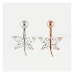 DRAGONFLY BELLYBAR SURGICAL STEEL