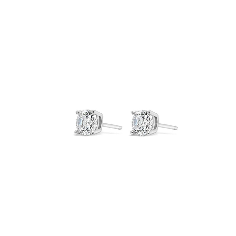 ABSOLUTE KIDS SILVER CRYSTAL STUD EARRINGS CONFIRMATION COMMUNION