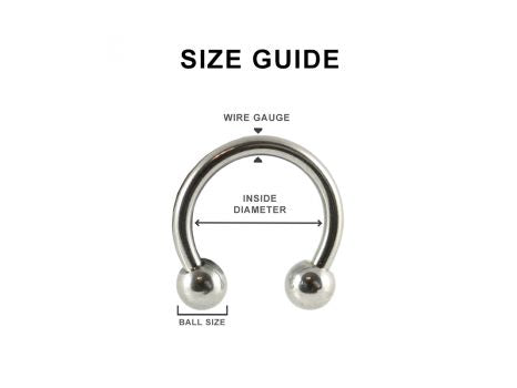 PVD GOLD 316L SURGICAL STEEL HORSESHOE