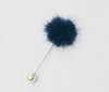 FLUFFY PEARL PIN BROOCH