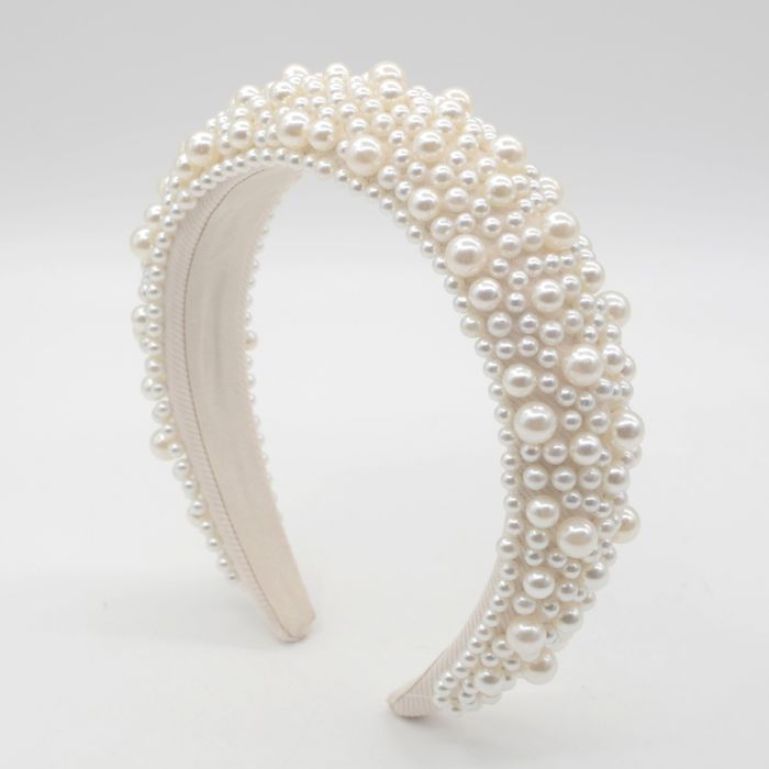 BUBBLE PEARL BEADED HAIRBAND