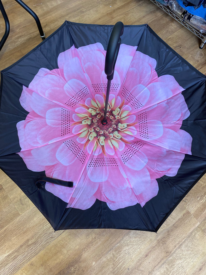 REVERSE FOLDING UMBRELLAS