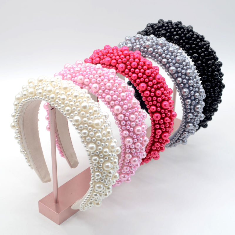 BUBBLE PEARL BEADED HAIRBAND