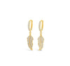 ABSOLUTE CRYSTAL FEATHER EARRINGS E2137