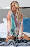 TIE DYE PATTERN LOUNGEWEAR SET