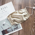MULBERRY SILK PLEATED FACE MASK