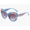 FLOWER EMBELLISHED SUNGLASSES