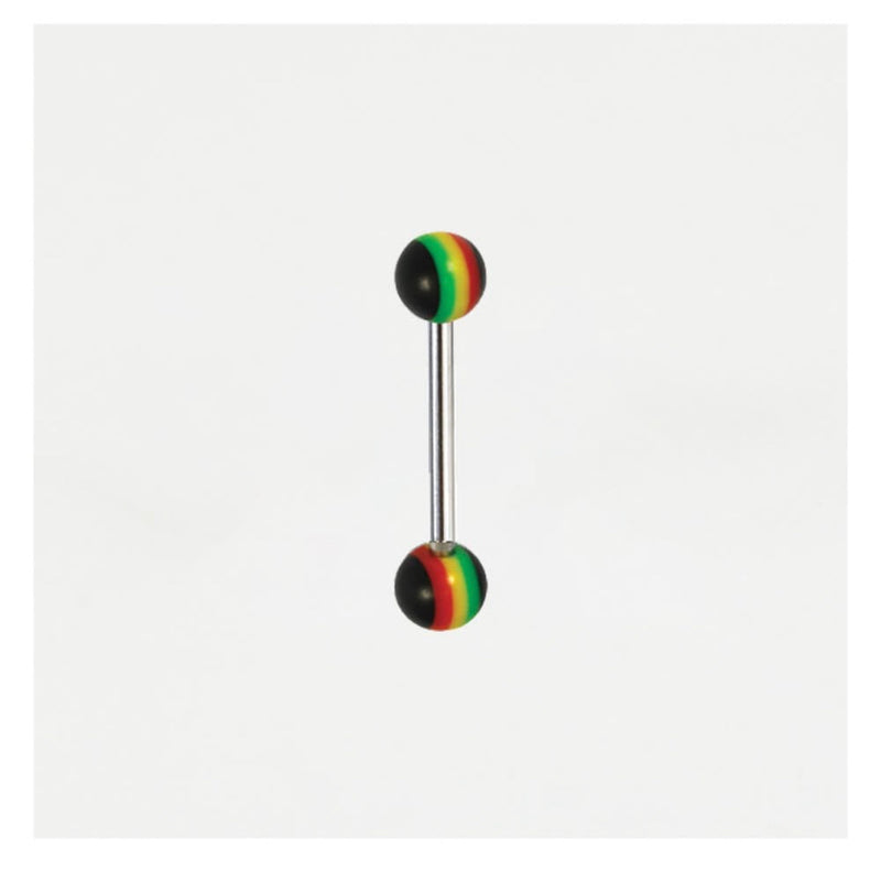 RASTA PATTERN TONGUE BAR