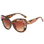 FLOWER EMBELLISHED SUNGLASSES