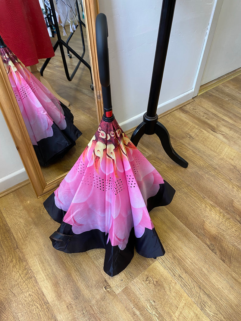 REVERSE FOLDING UMBRELLAS