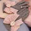 CAMEO BOW WOOLLY GLOVES